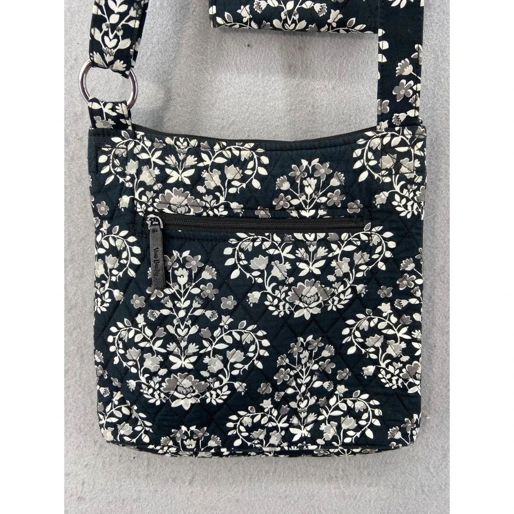 Vera Bradley Purse Handbag + Wallet Chandelier Noir Crossbody Adjustable Strap‎